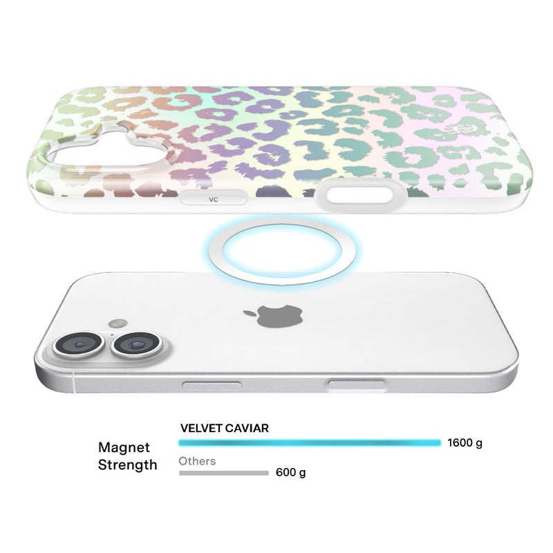 White Opal Leopard iPhone Case photo 4