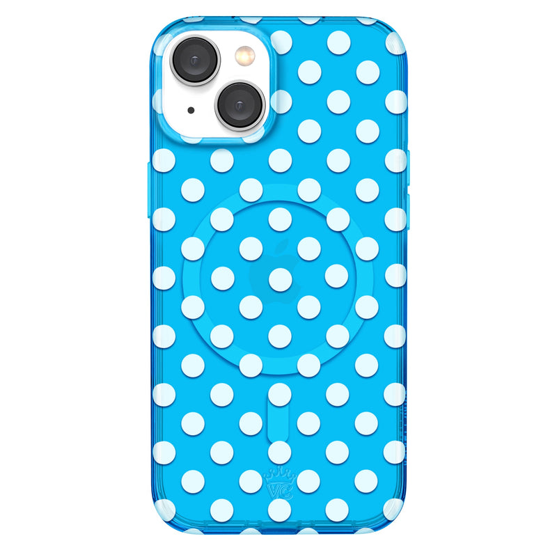 Aquamarine Polka Dot iPhone Case photo 1
