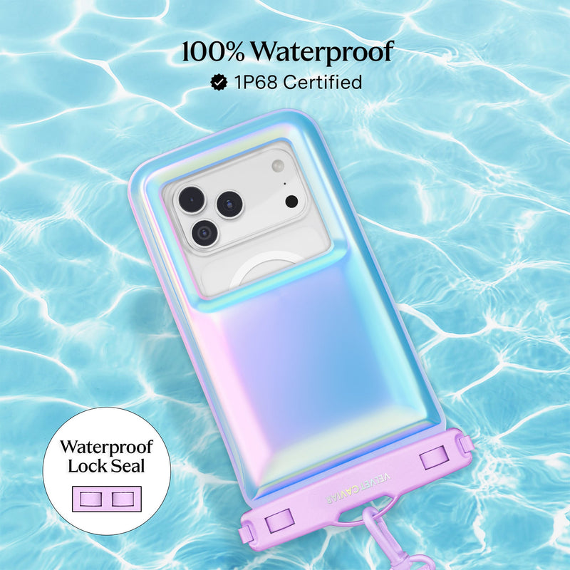 Lavender Holo Waterproof Floating Phone Pouch photo 3