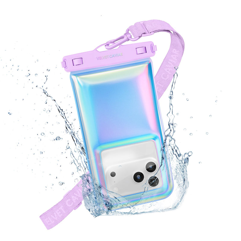 Lavender Holo Waterproof Floating Phone Pouch photo 1