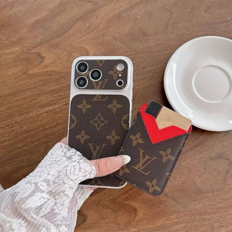 Magnet Card Holder LV Phone Case for iPhone 13-17 / Pro / Pro Max / Plus / Air photo 3