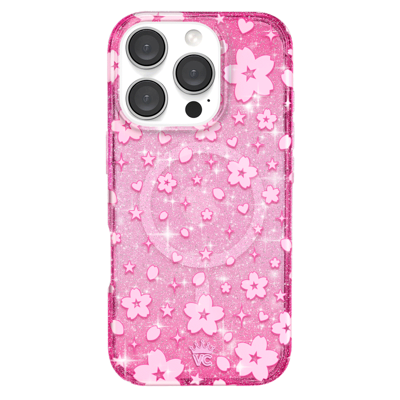Cherry Blossom Glitter iPhone Case photo 6