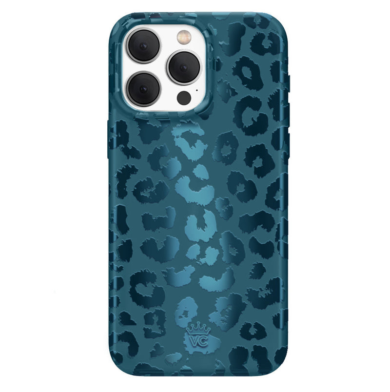 Metallic Navy Leopard iPhone Case photo 6