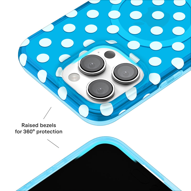 Aquamarine Polka Dot iPhone Case photo 8