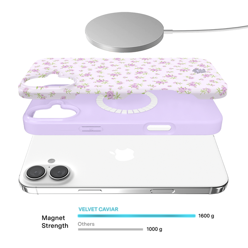 Dainty Lilac Floral iPhone Case photo 3