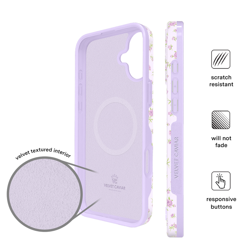 Dainty Lilac Floral iPhone Case photo 5