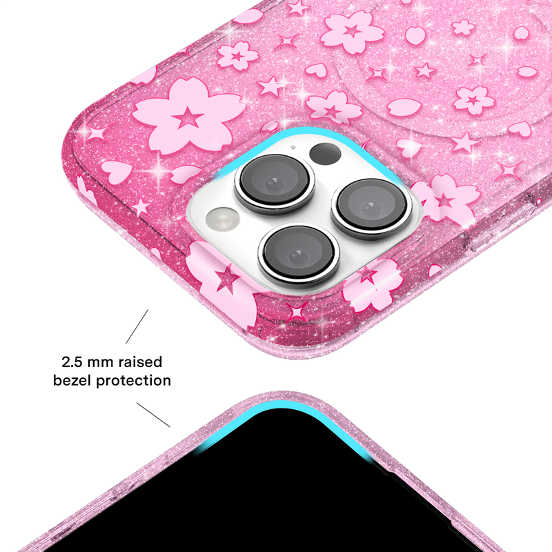 Cherry Blossom Glitter iPhone Case photo 7