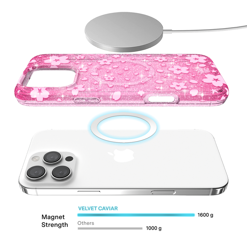 Cherry Blossom Glitter iPhone Case photo 8
