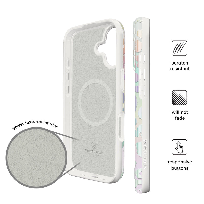 White Opal Leopard iPhone Case photo 5