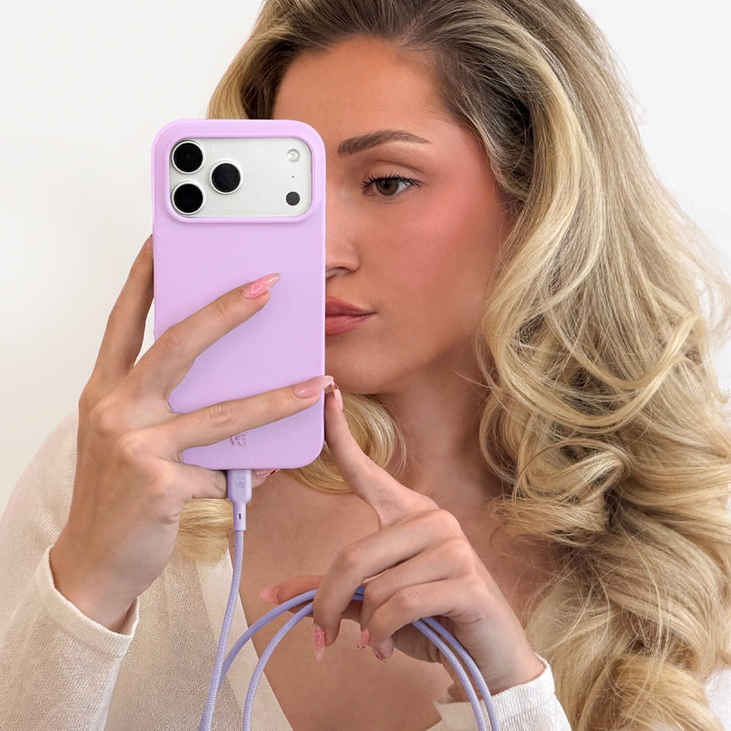 Soft Lilac Fast Charging Set, Dual Port Wall Adapter + 6ft USB-C Cable photo 2