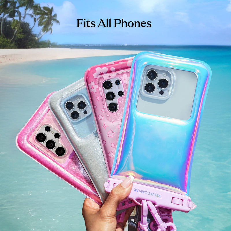 Lavender Holo Waterproof Floating Phone Pouch photo 7