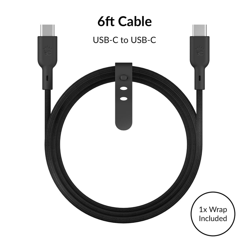 Black Fast Charging Set, Dual Port Wall Adapter + 6ft USB-C Cable photo 5