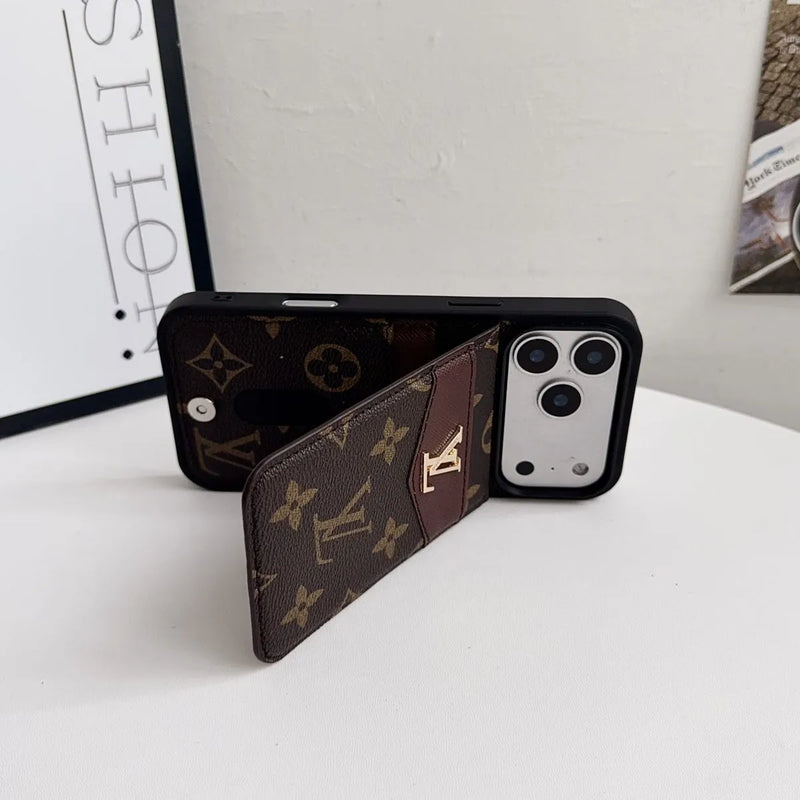 Folding Card Holder Louis V iPhone Case 12/13/14/15/16/17/Pro/Pro Max/ Plus/Air photo 4