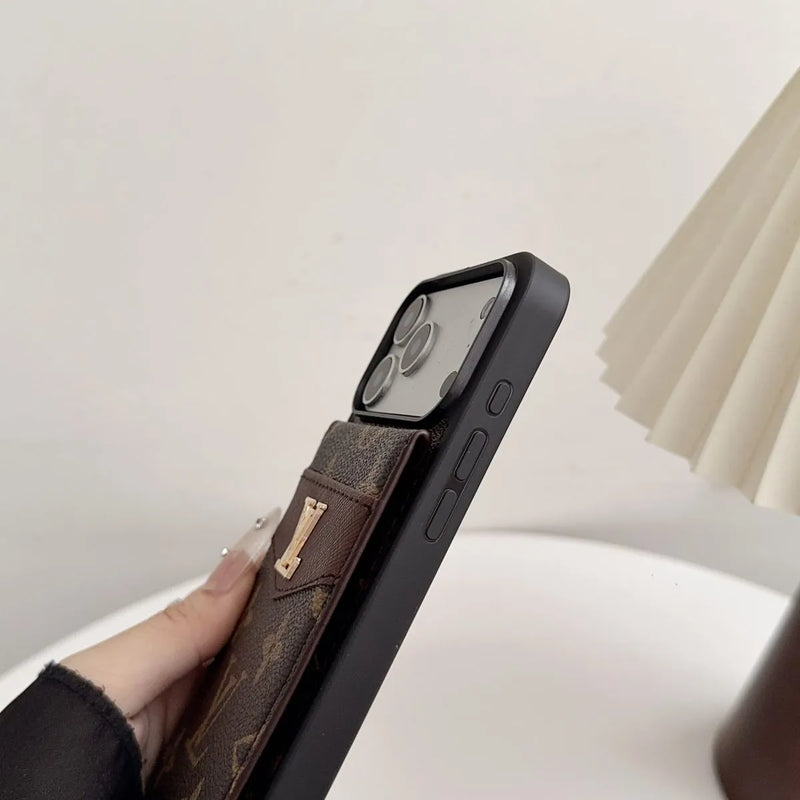 Folding Card Holder Louis V iPhone Case 12/13/14/15/16/17/Pro/Pro Max/ Plus/Air photo 6