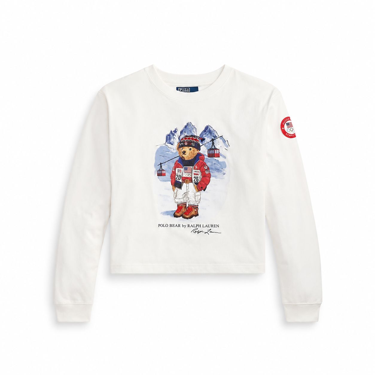 Ralph Lauren Team USA Polo Bear Langarm-T-Shirt