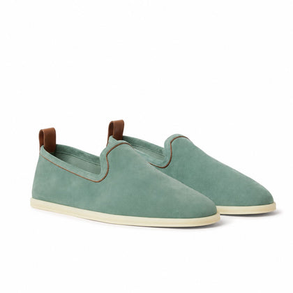 Loro Piana Mokassin Venice Walk - Pine Cloud