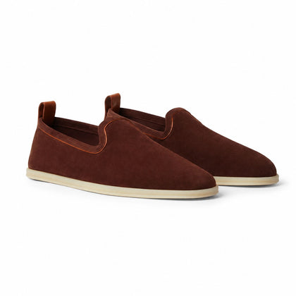 Loro Piana Mokassin Venice Walk - Deep Mogano