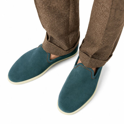 Loro Piana Mokassin Venice Walk - Atlantic Deep