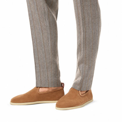 Loro Piana Mokassin Venice Walk - Dark Birch