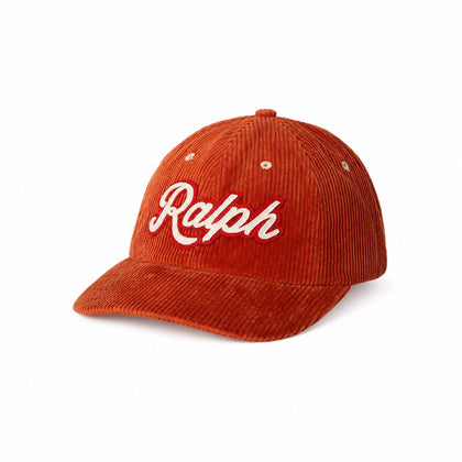 Ralph Lauren Logo Cord Baseball Cap