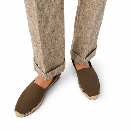 Loro Piana Espadrille Basque Walk - Khaky