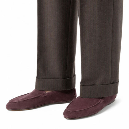 Loro Piana Mokassin Summer Anton Walk - Grape Fruit