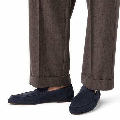 Loro Piana Mokassin Summer Anton Walk - Dark Blue Abyss
