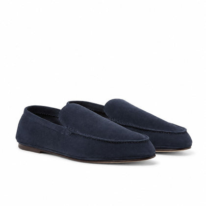 Loro Piana Mokassin Summer Anton Walk - Dark Blue Abyss