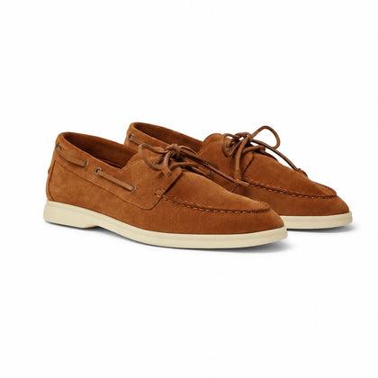 Loro Piana Mokassin Sea-Sail Walk - Cocoa