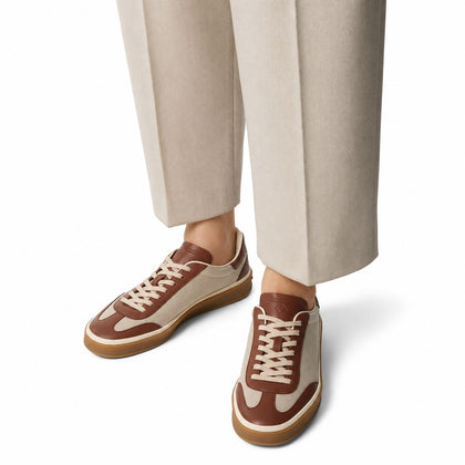 Loro Piana Sneaker Tennis Walk Damen - Natural/caramel Sugar