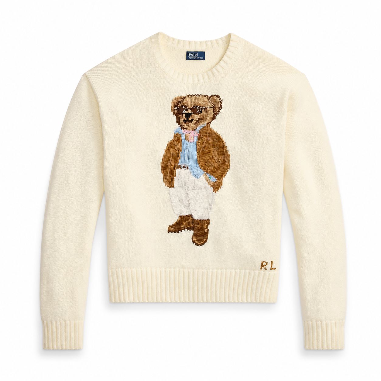 Ralph Lauren Polo Bear Baumwoll-Pullover Mit Rundhalsausschnitt