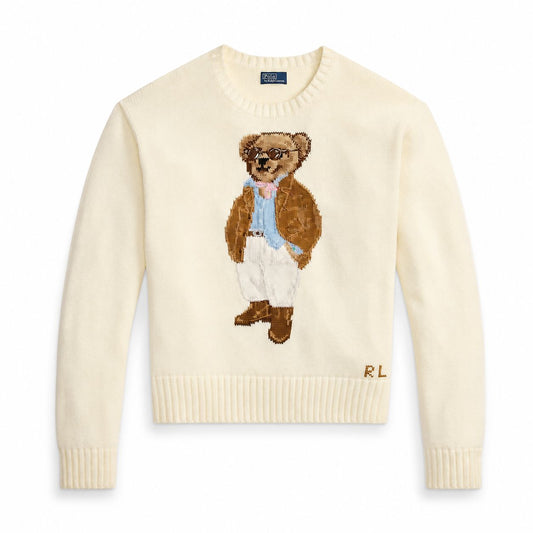 Ralph Lauren Polo Bear Baumwoll-Pullover Mit Rundhalsausschnitt