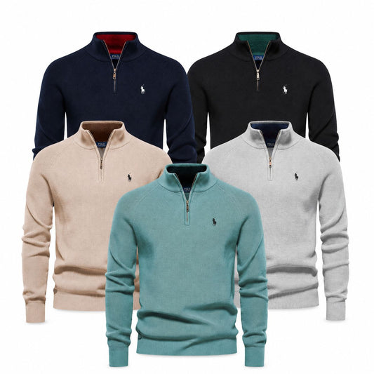 Ralph Lauren Gerippter Zip-Pullover Premium