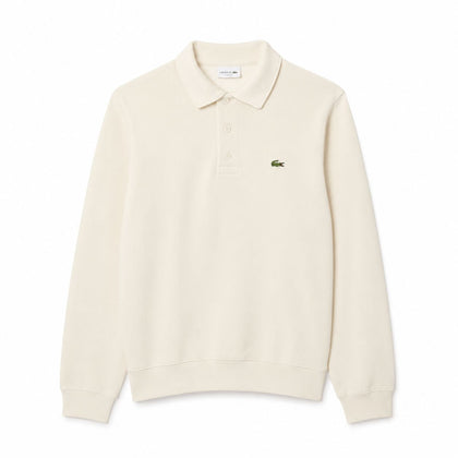 Lacoste Gerippter Baumwoll-Sweatshirt Mit Polo-Kragen