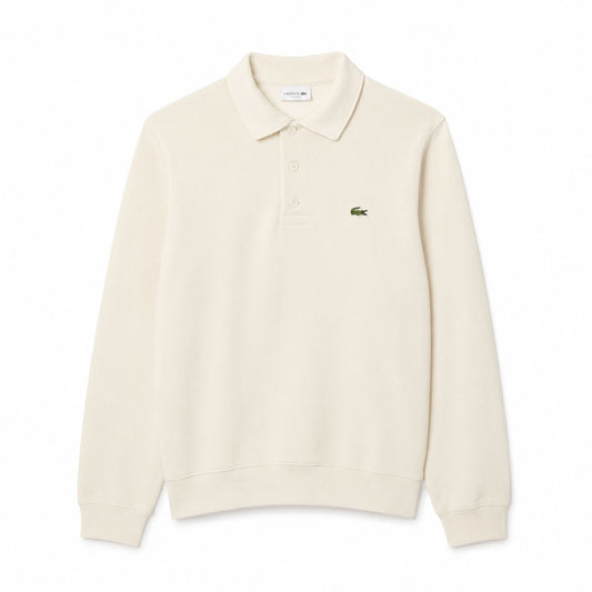 Lacoste Gerippter Baumwoll-Sweatshirt Mit Polo-Kragen