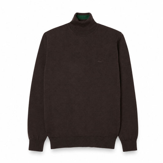 Lacoste Merino Wolle Rollkragen Pullover