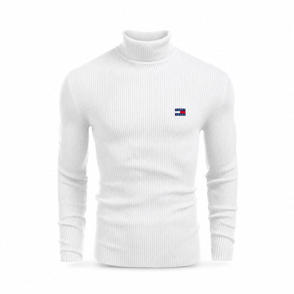 Tommy Hilfiger Rollkragen-Pullover Mit Zopfmuster Aus Wolle