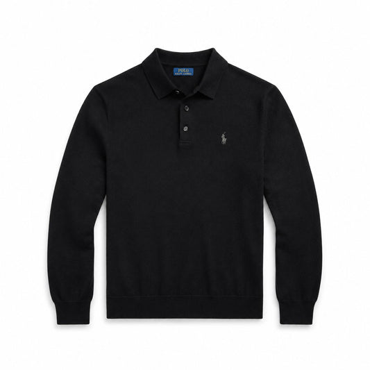 Ralph Lauren Woll-Pullover Mit Polo-Kragen