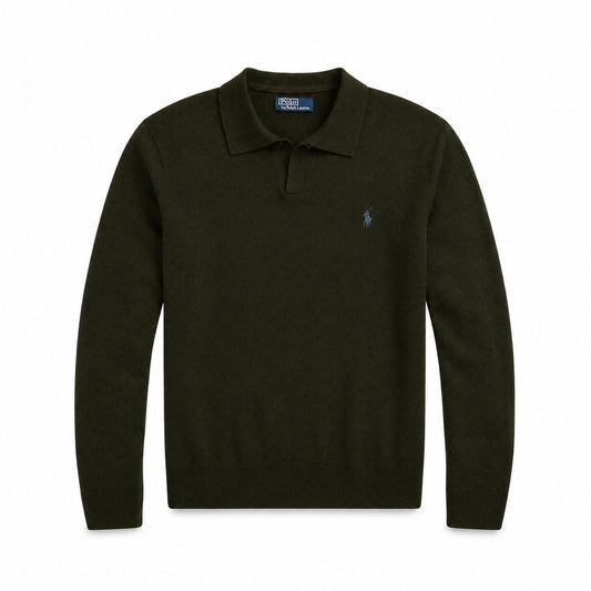 Ralph Lauren Woll-Pullover Mit Johnny-Kragen