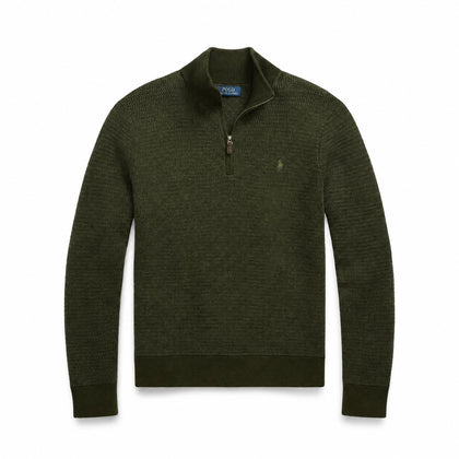 Ralph Lauren Waschbarer Woll-Pullover Mit Viertel-Reißverschluss
