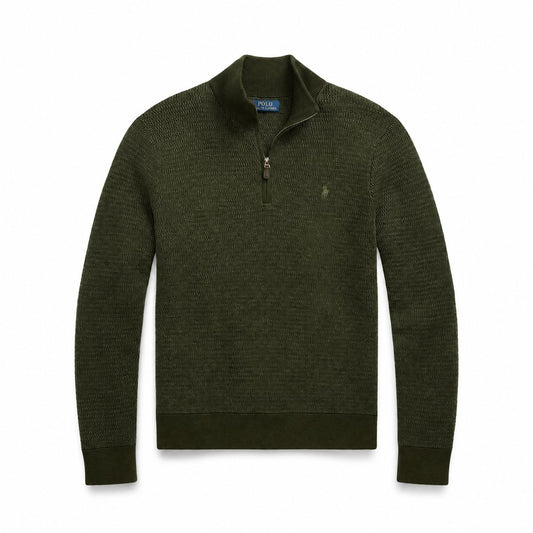 Ralph Lauren Waschbarer Woll-Pullover Mit Viertel-Reißverschluss