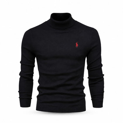 Ralph Lauren Rollkragen Zopfmuster Woll-Pullover