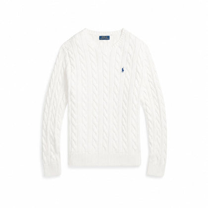 Ralph Lauren Baumwoll-Pullover Mit Zopfmuster