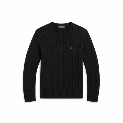 Ralph Lauren Baumwoll-Pullover Mit Zopfmuster