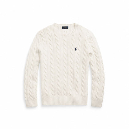 Ralph Lauren Baumwoll-Pullover Mit Zopfmuster