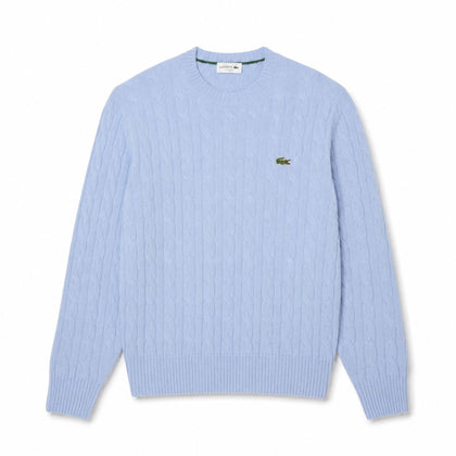 Lacoste Zopfstrick Pullover Aus Gekämmter Wolle Mit Rundhalsausschnitt