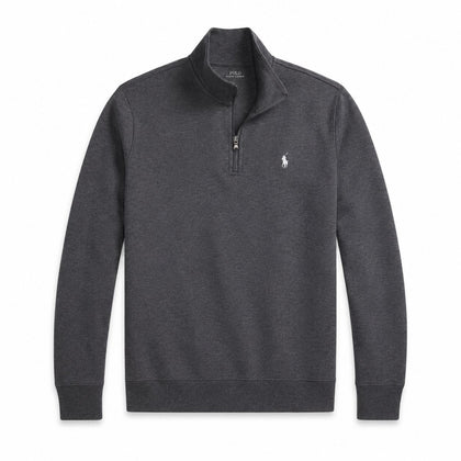 Ralph Lauren Doppelstrick Stehkragen Pullover Mit Reißverschluss