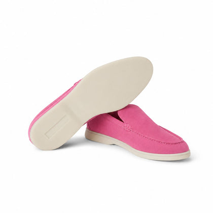 Loro Piana Mokassin Summer Walk - Fuchsia Rosa