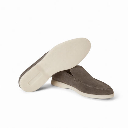 Loro Piana Mokassin Summer Walk - Taupebraun