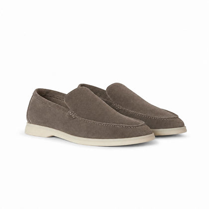 Loro Piana Mokassin Summer Walk - Taupebraun